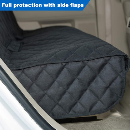Bench Car Seat Cover Protector, Waterproof Heavy-Duty, Black