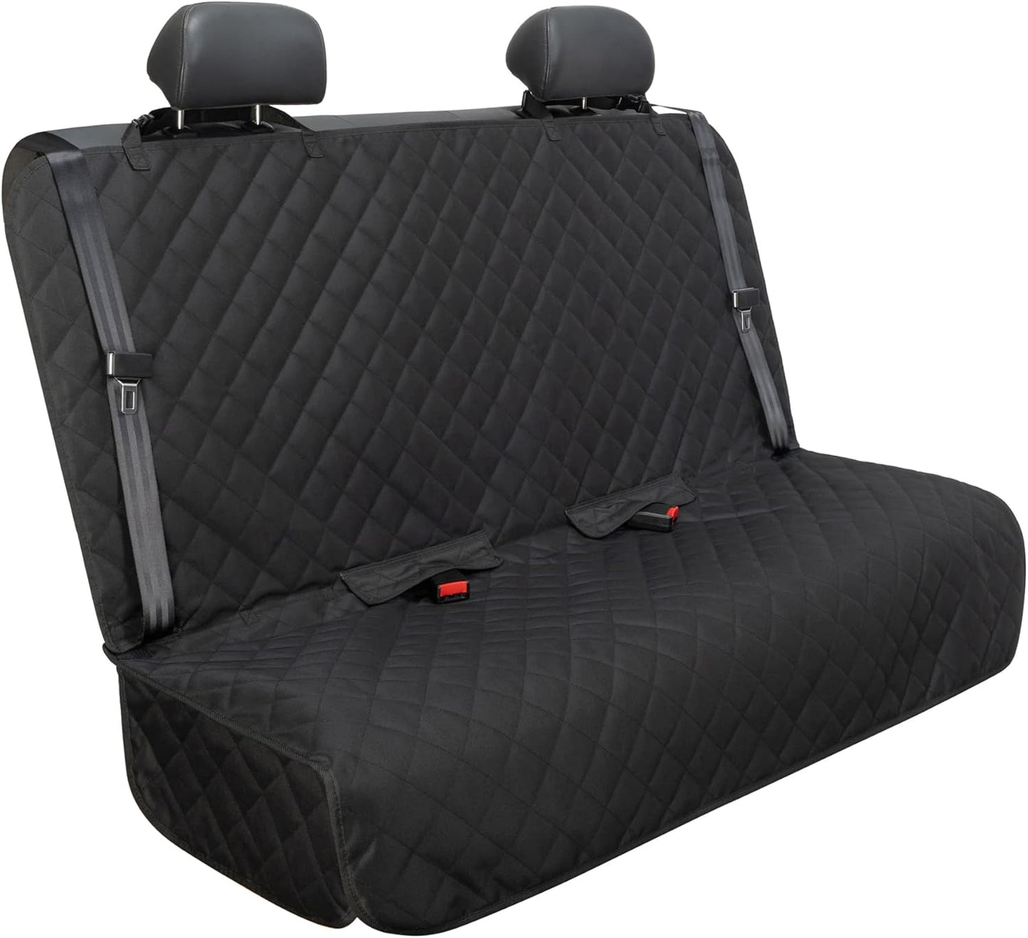 Bench Car Seat Cover Protector, Waterproof Heavy-Duty, Black